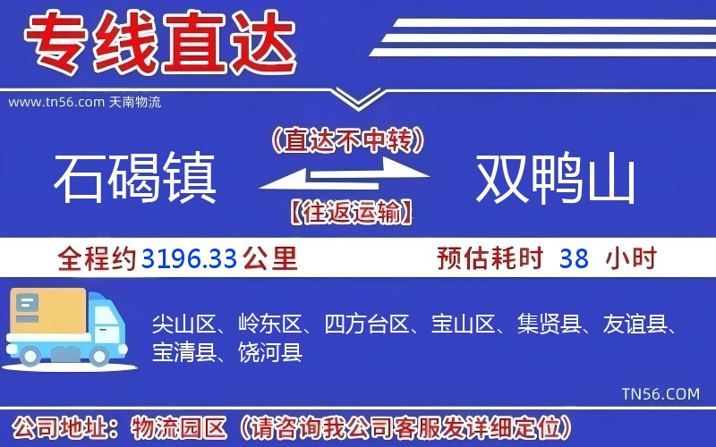 石碣镇到双鸭山物流公司