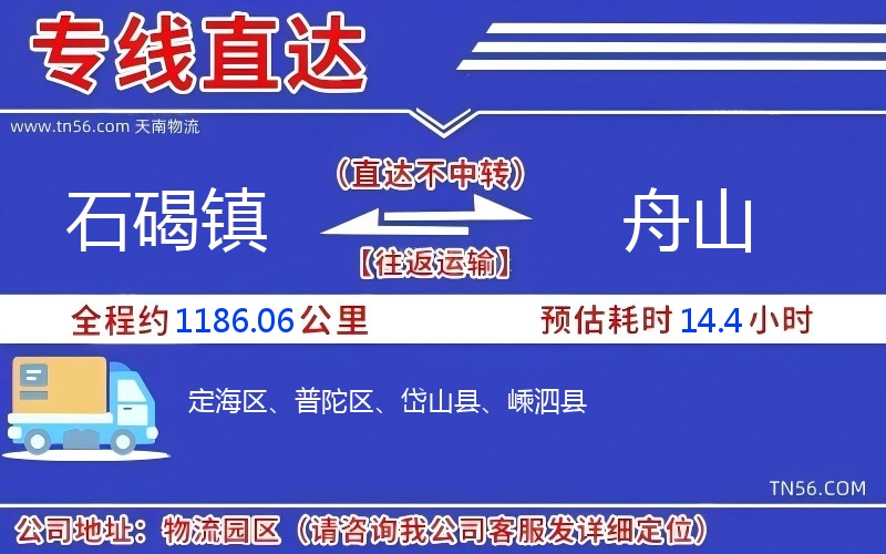 石碣镇到舟山物流公司