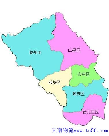 东莞到枣庄市物流舆图